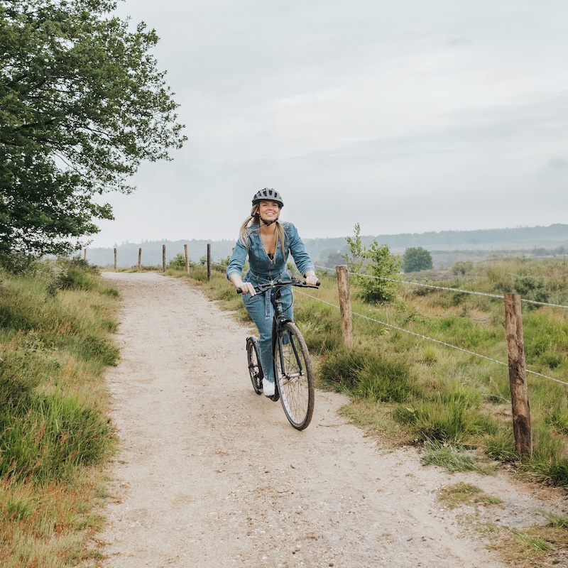 Kickbiken op de Veluwe